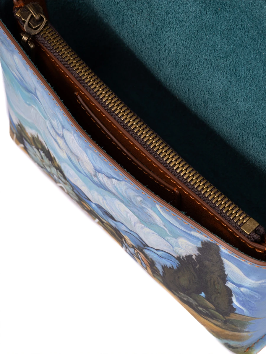 Портфель кожаный Реймс Пшеничное поле