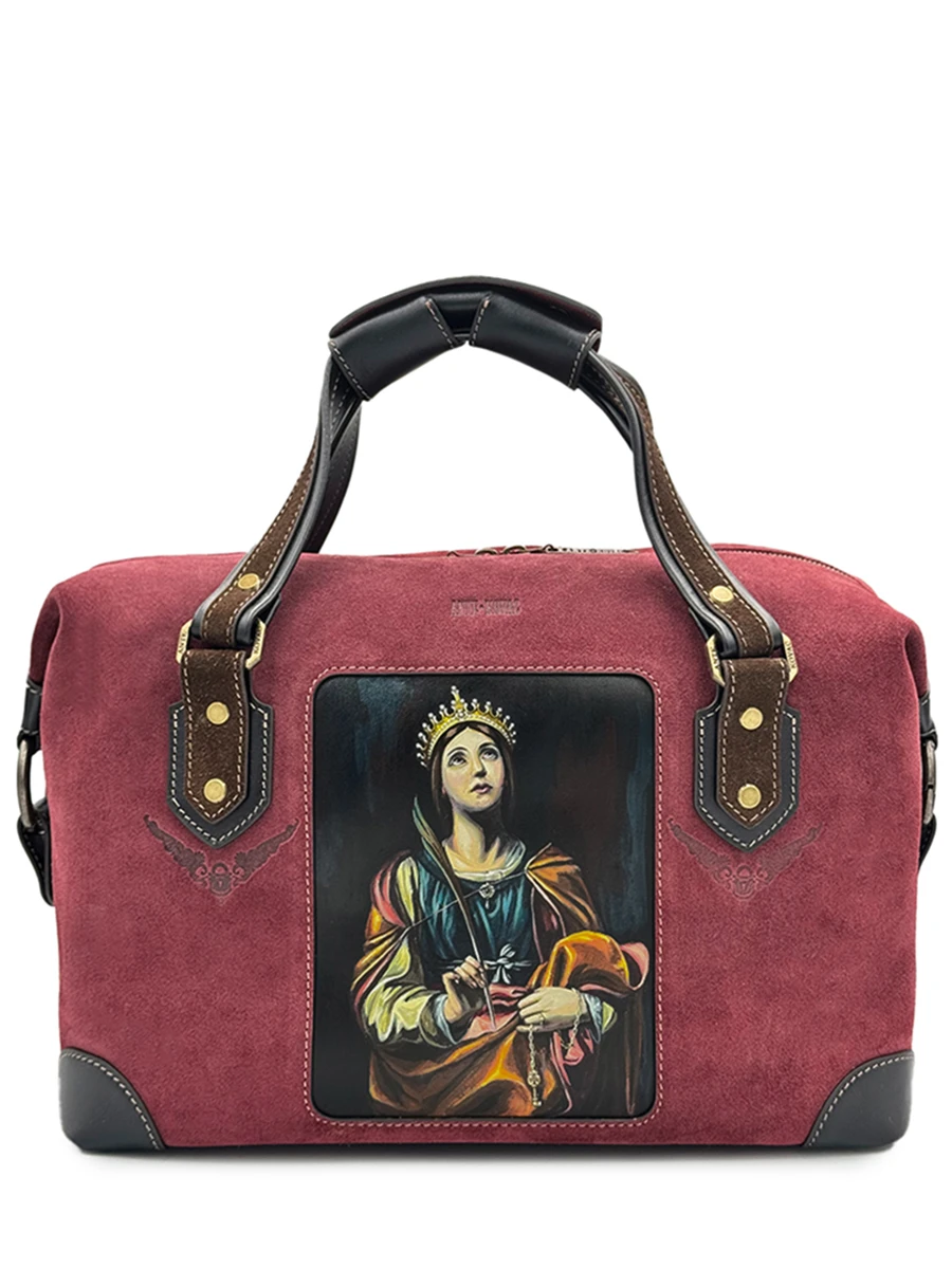 Сумка замшевая №7 Святая Екатерина