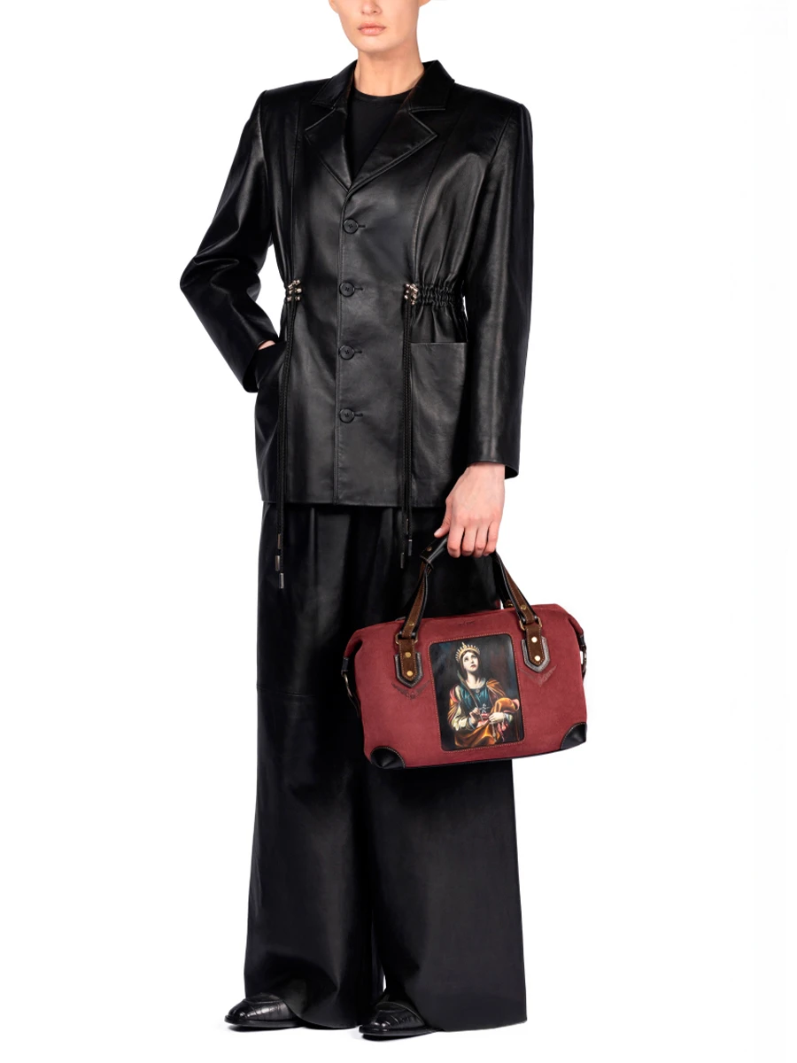 Сумка замшевая №7 Святая Екатерина