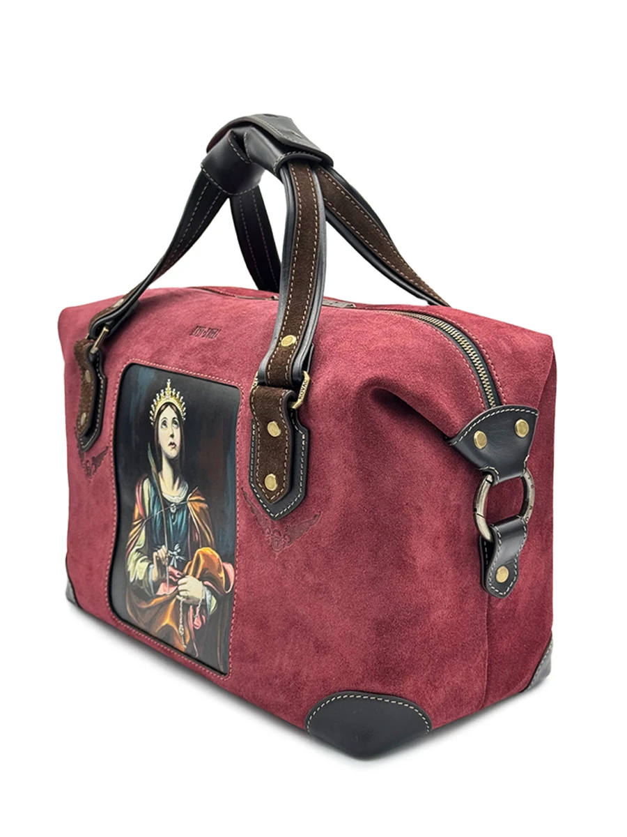Сумка замшевая №7 Святая Екатерина