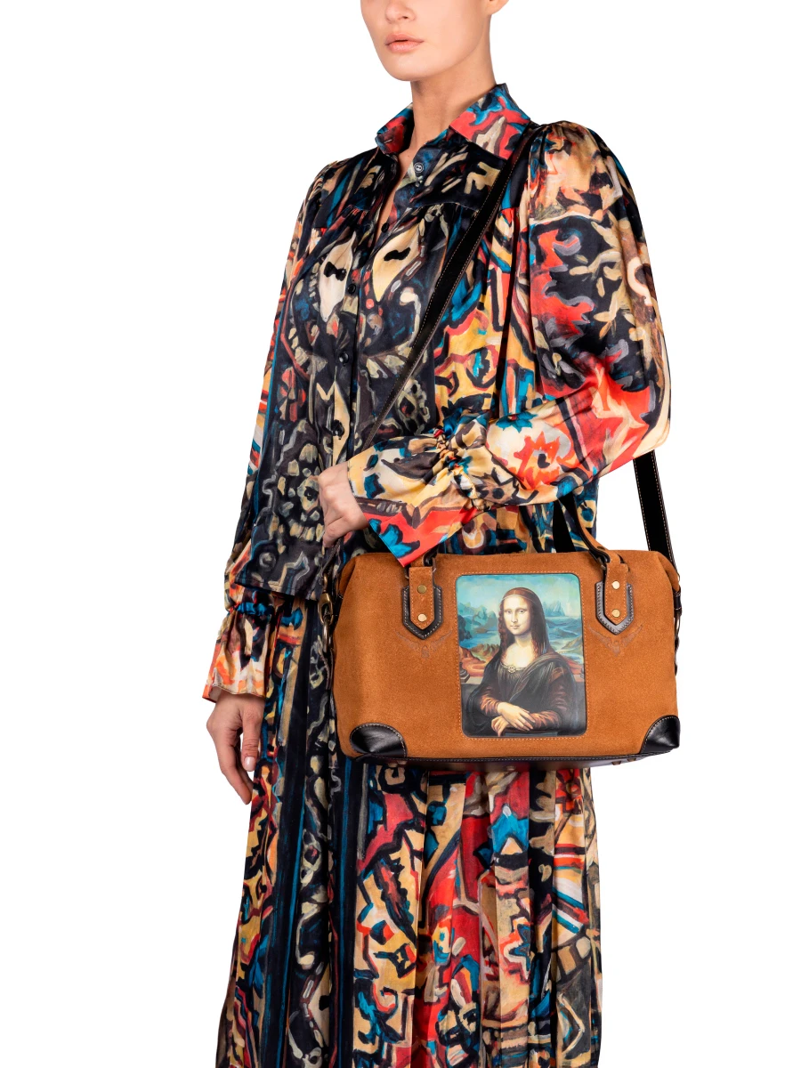 Сумка замшевая №7 Джоконда