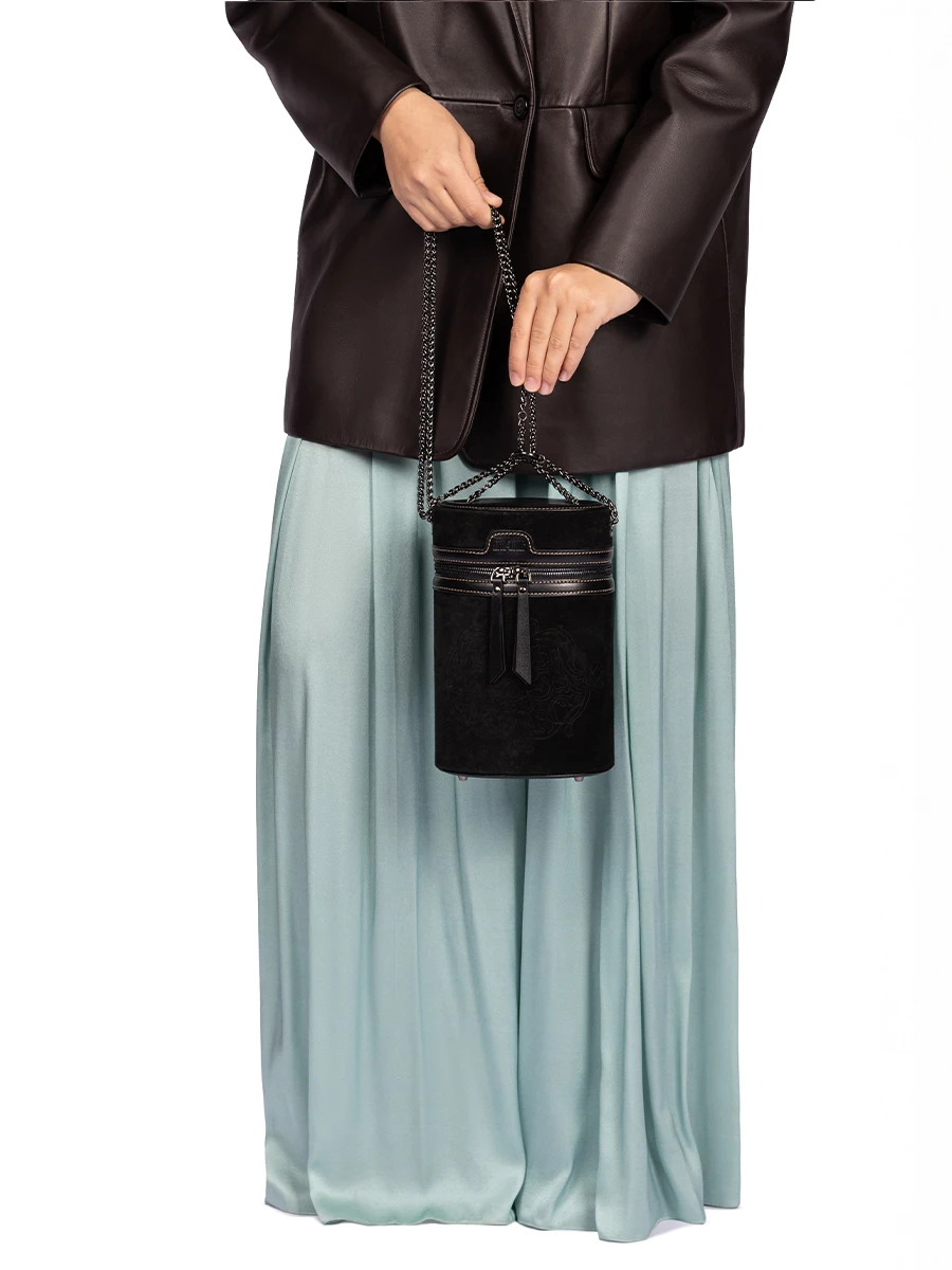 Сумка замшевая Ellips Жемчужина