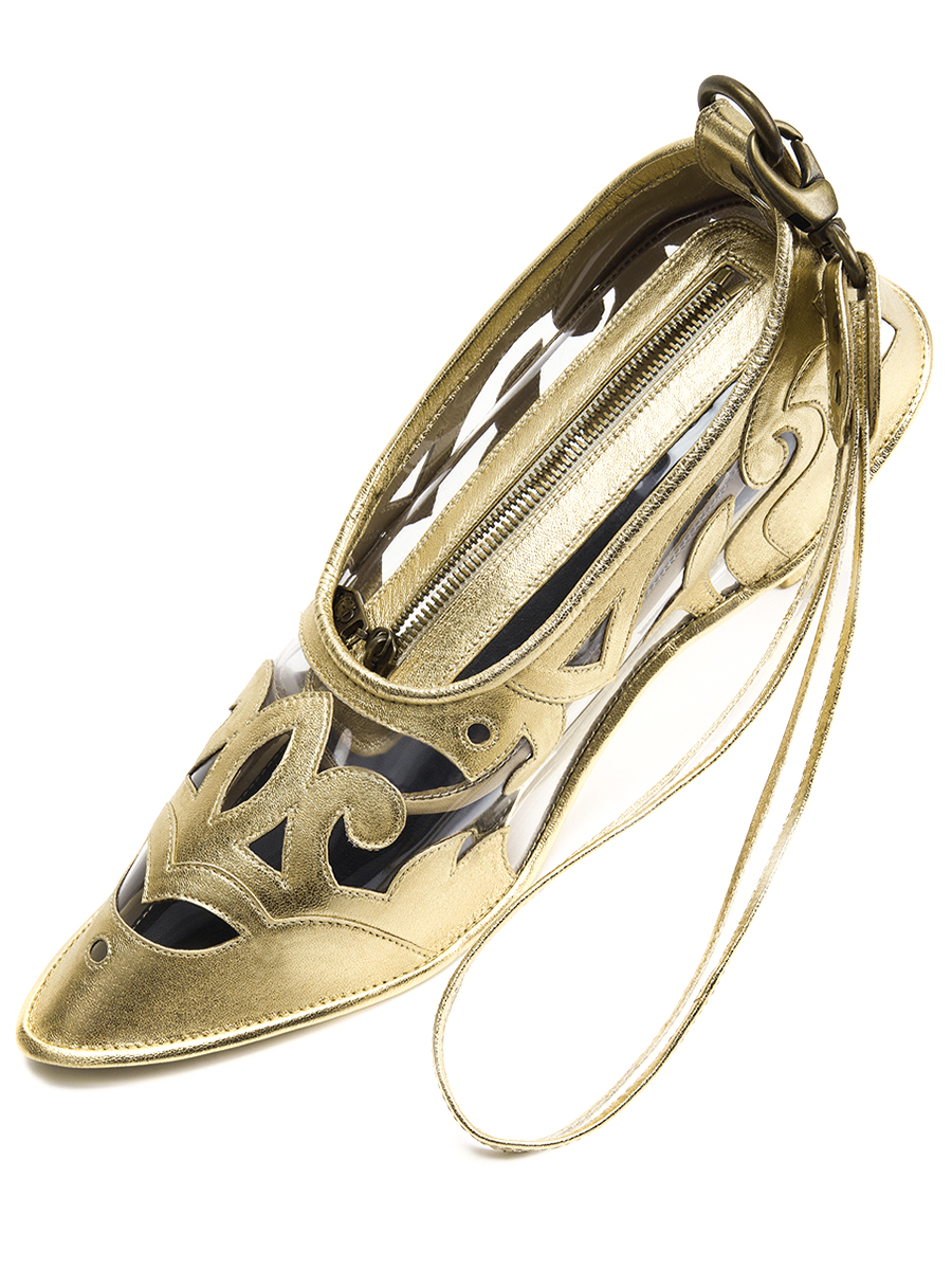 Клатч Золушки кожаный