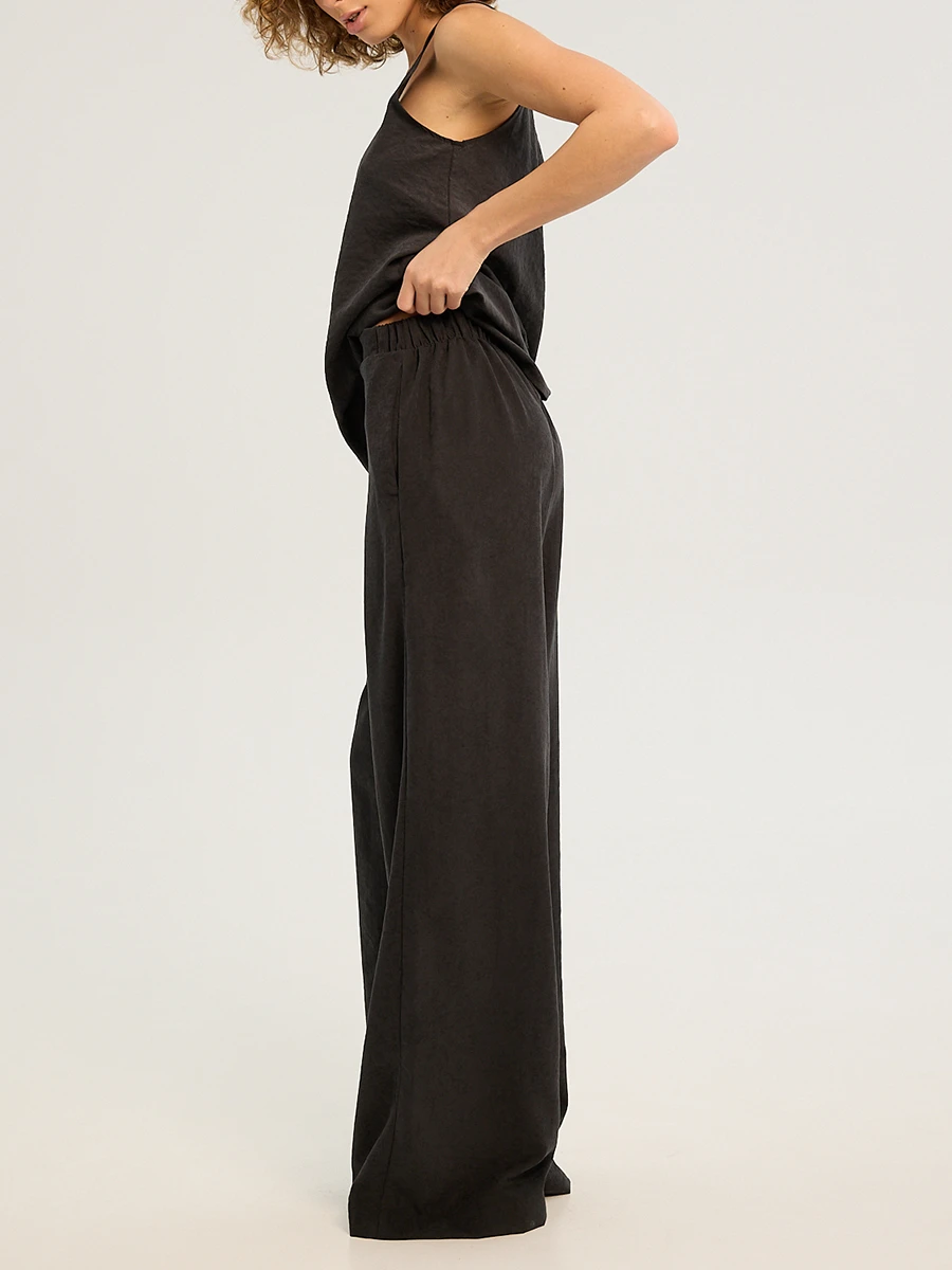 Брюки Flaying Black из вискозы