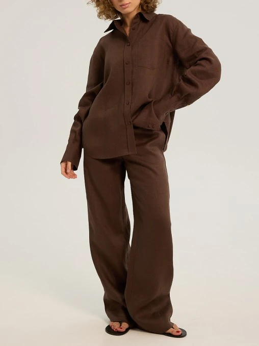 Брюки Choco изо льна Y.SO