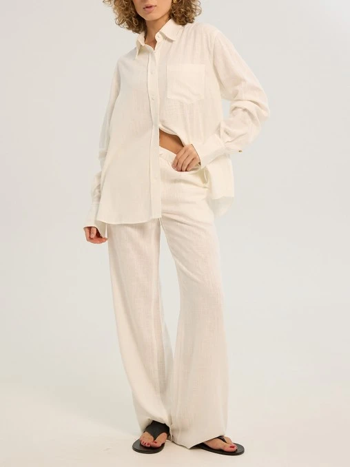 Брюки Milk изо льна Y.SO