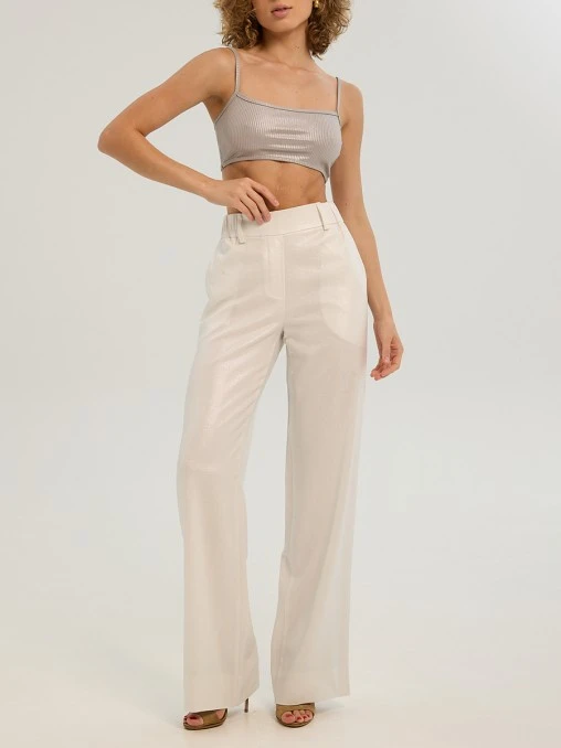 Брюки Pearl White однотонные Y.SO