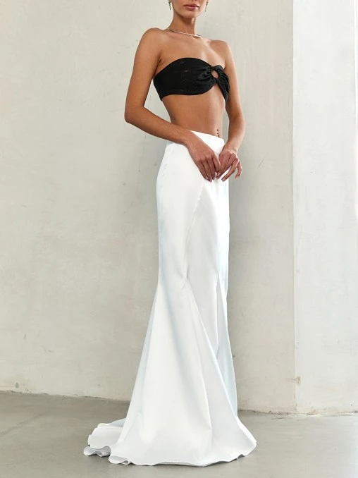 Юбка Silk White однотонная Y.SO