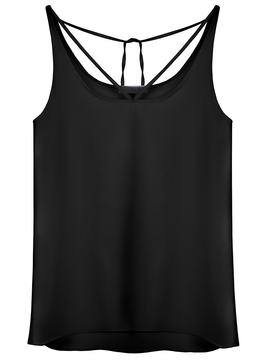 Топ Silk Black из вискозы