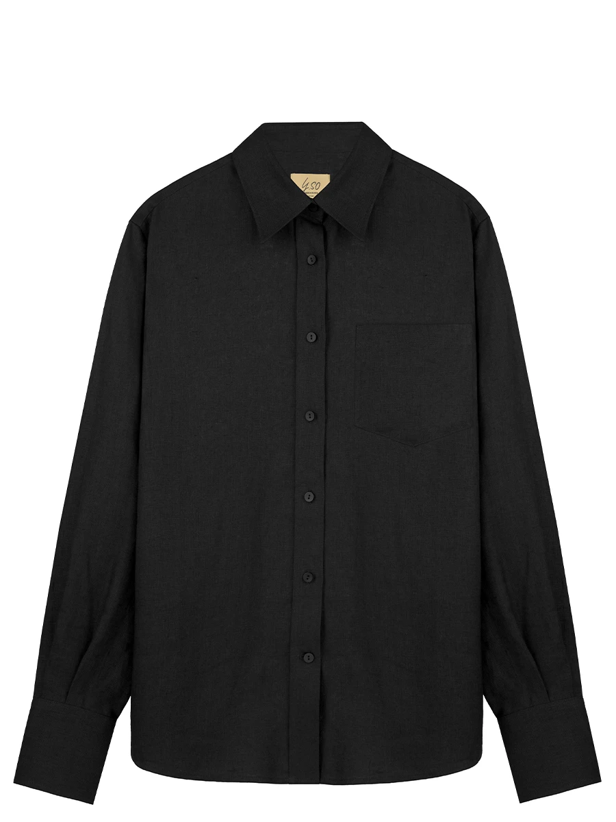 Рубашка Blackизо льна