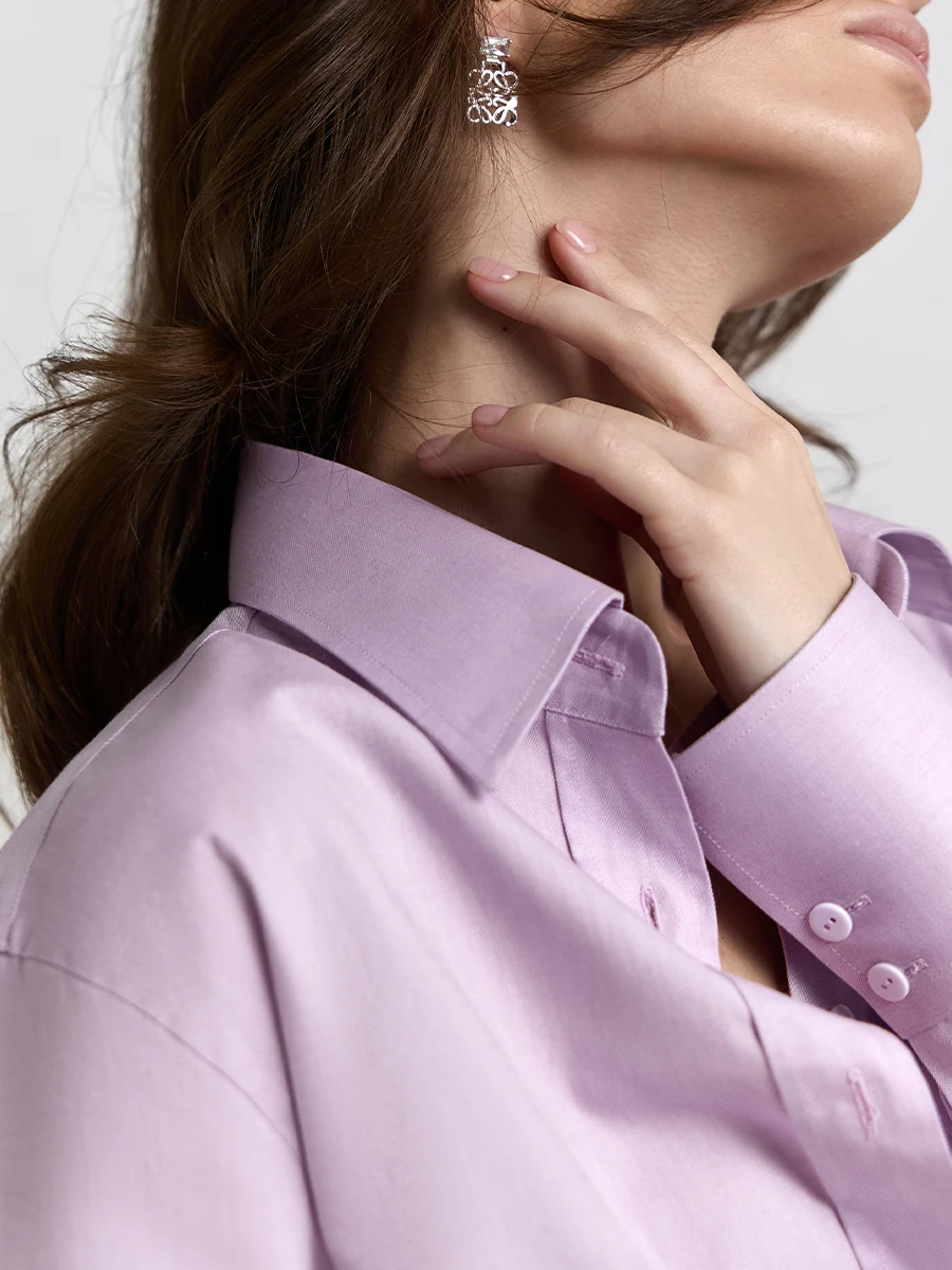 Рубашка Ex Boyfriend Purple из хлопка