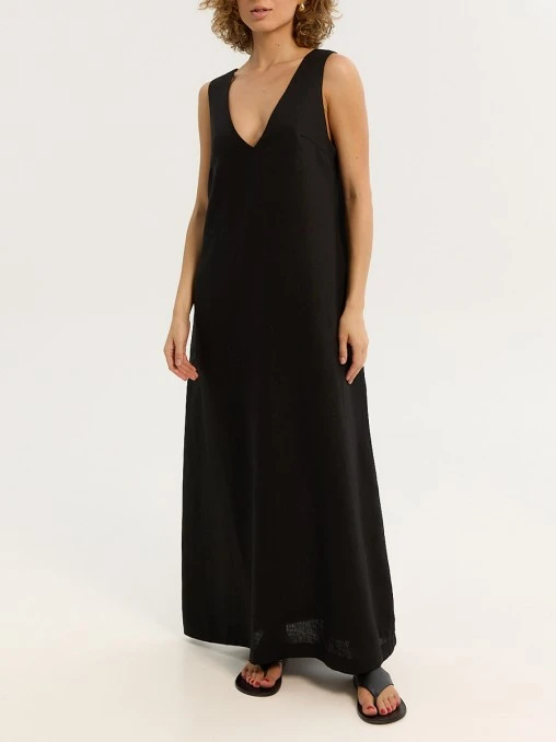 Платье Black изо льна Y.SO