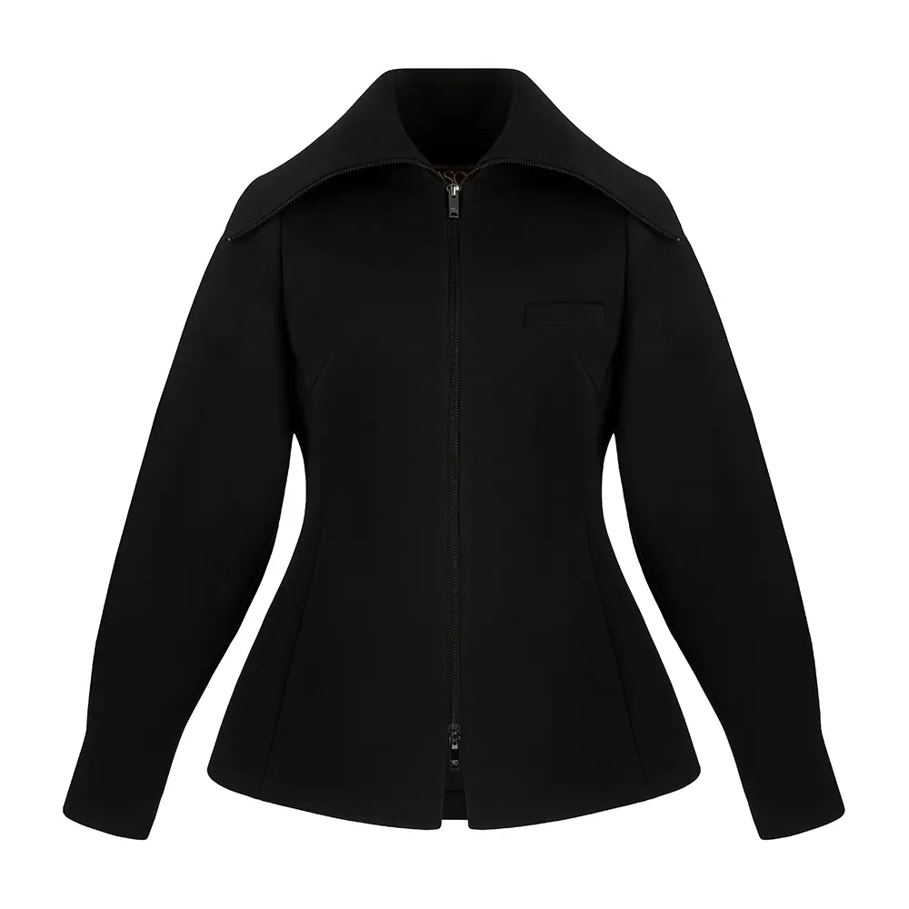 Жакет Zipper Black однотонный