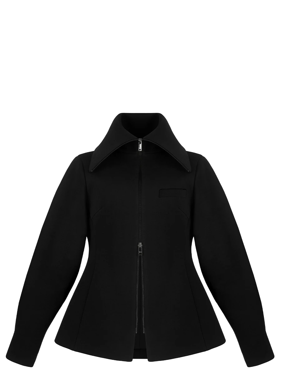 Жакет Zipper Black однотонный