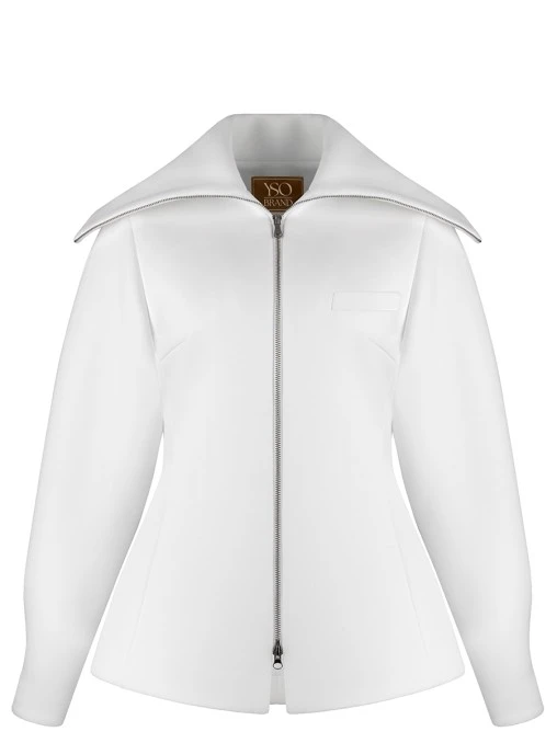 Жакет Zipper White однотонный Y.SO