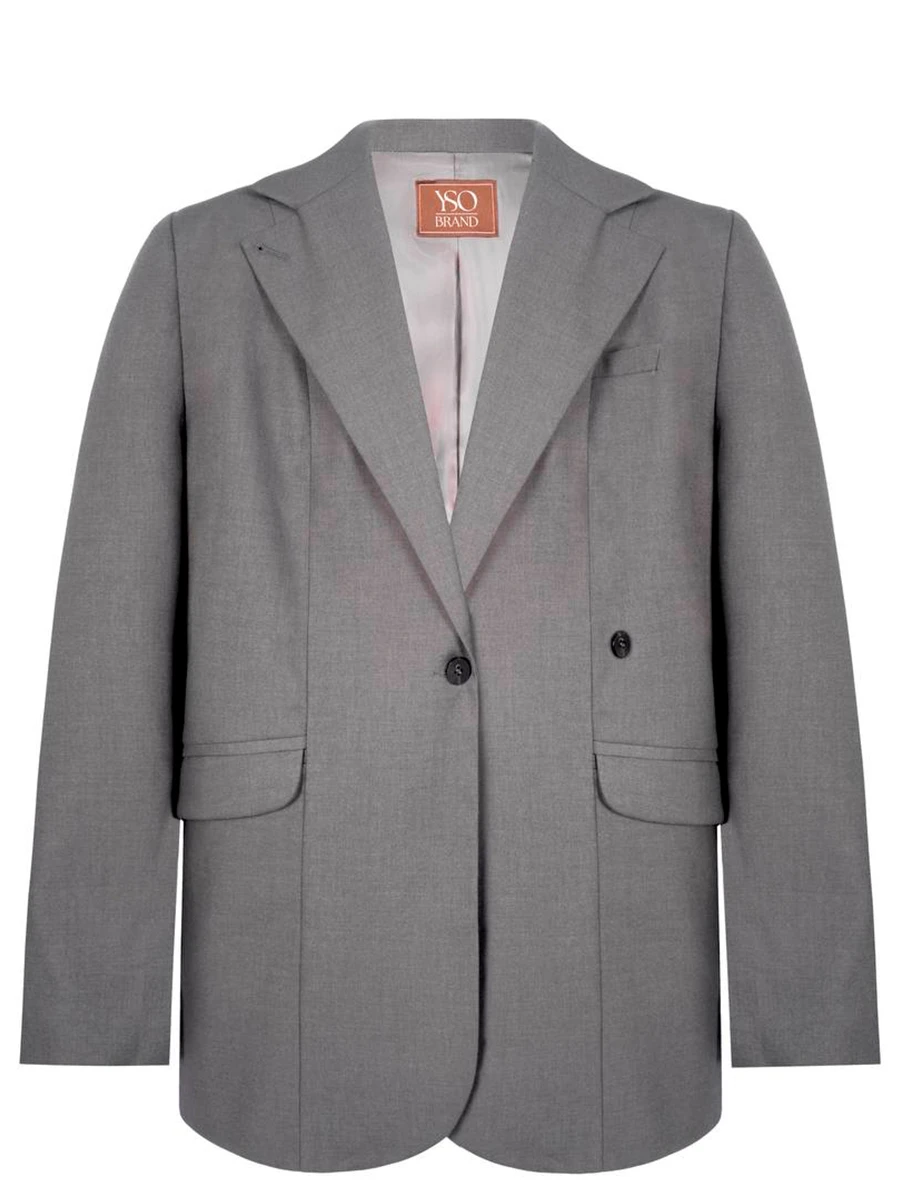 Жакет Over Grey однотонный