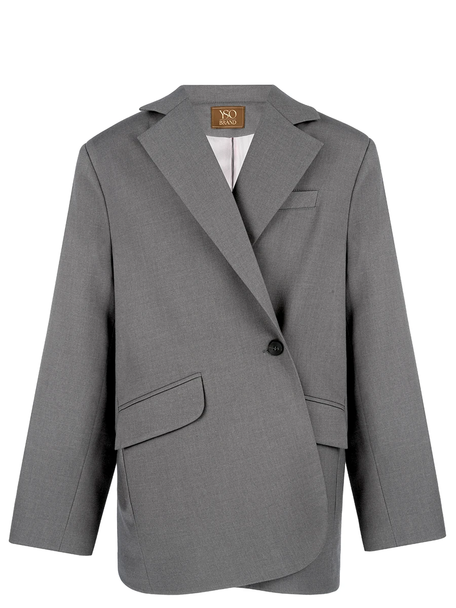 Жакет Over Grey однотонный