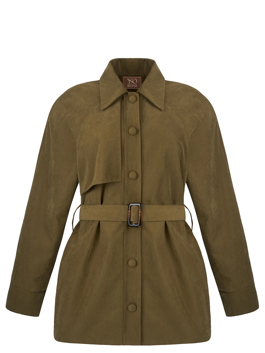 Укороченный тренч Khaki