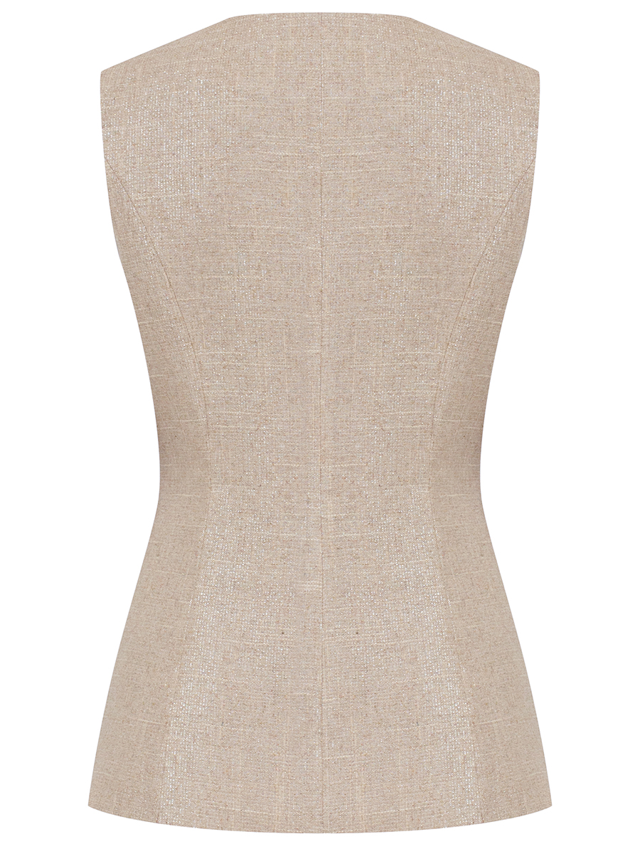 Жилет грация из хлопка и льна