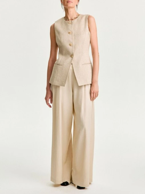 Жилет грация из хлопка и льна AMUR BY MARUSHIK