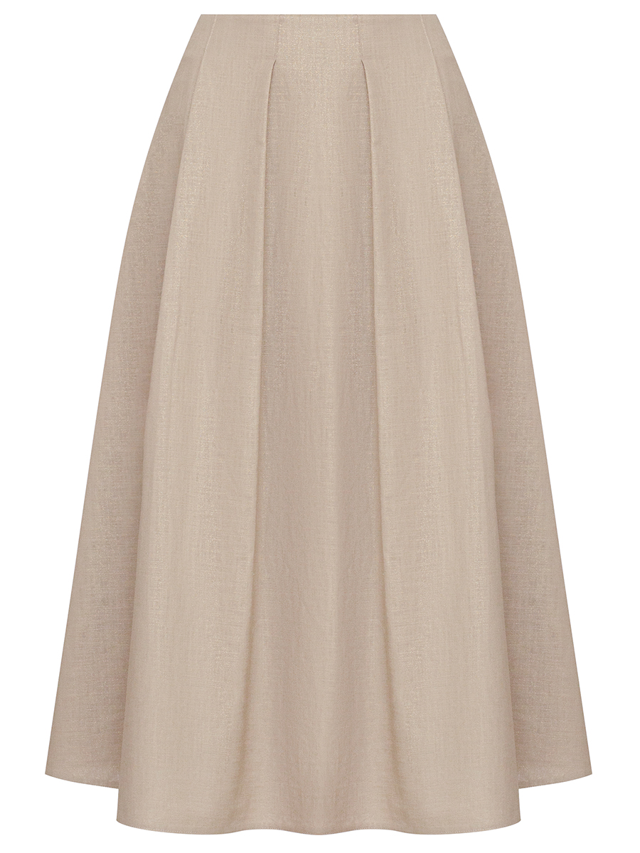 Юбка изо льна и хлопка