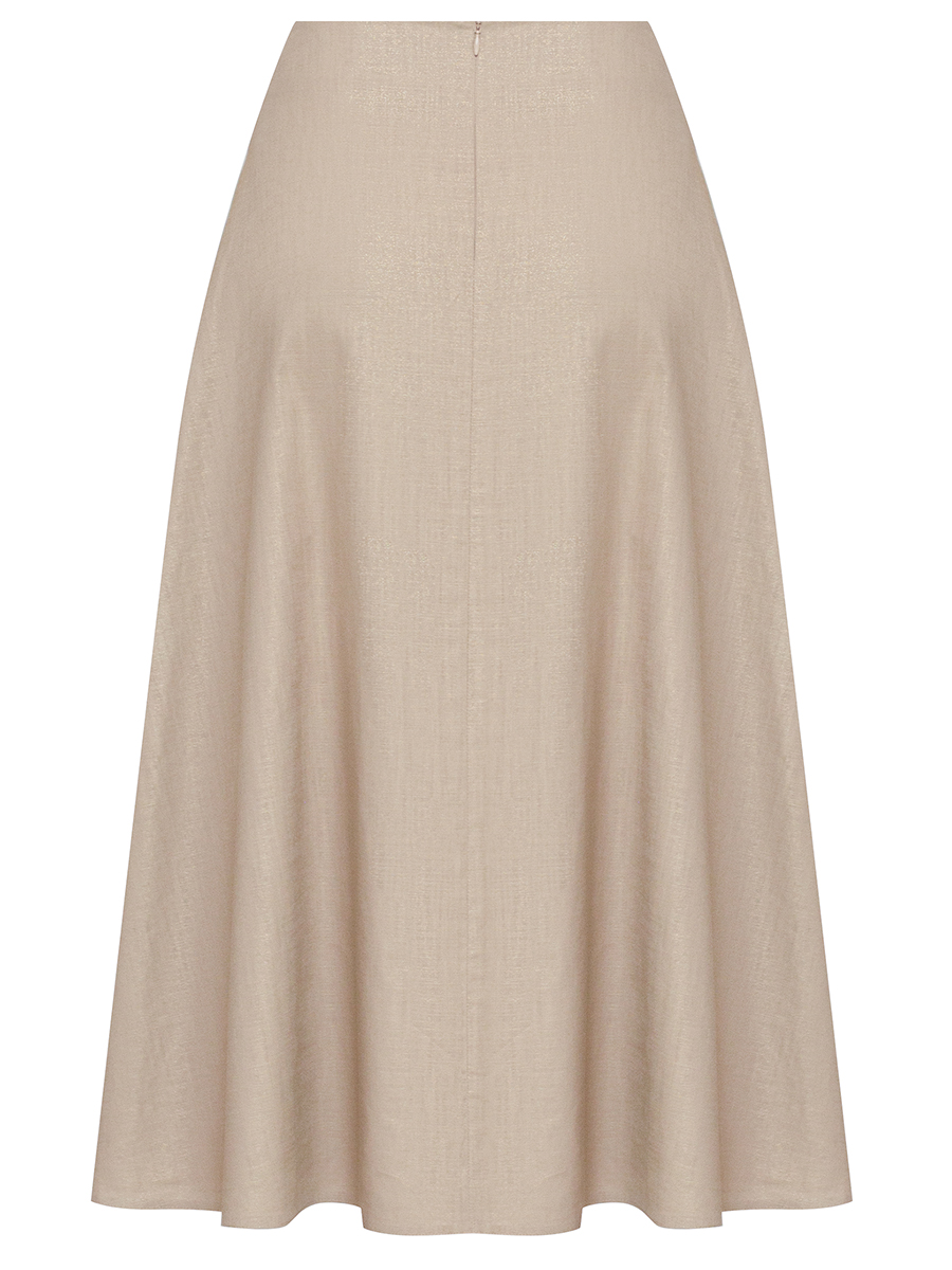 Юбка изо льна и хлопка