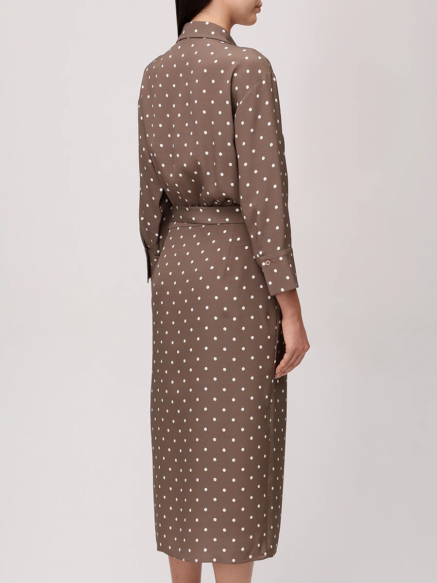 Платье из шелка и вискозы