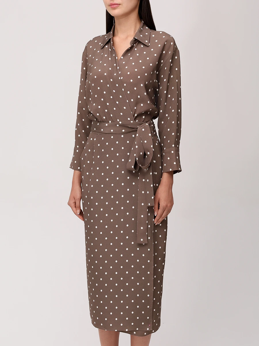 Платье из шелка и вискозы