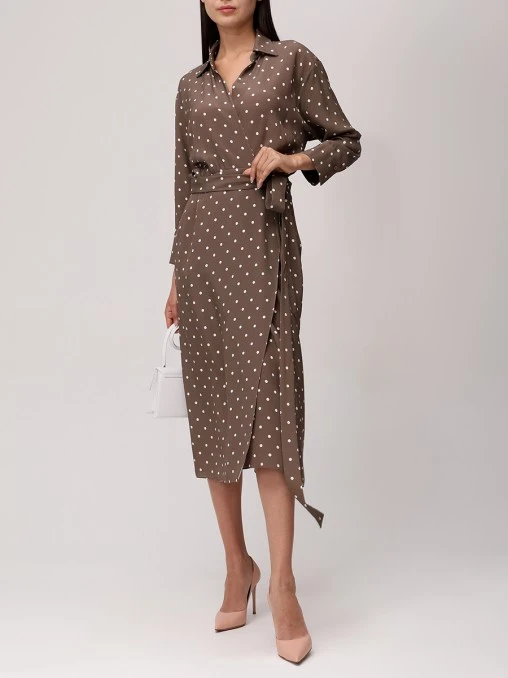 Платье из шелка и вискозы SASHAVERSE