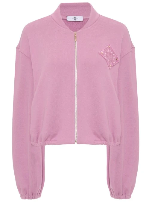 Толстовка Lux Lily sport хлопковая WHITE LILY