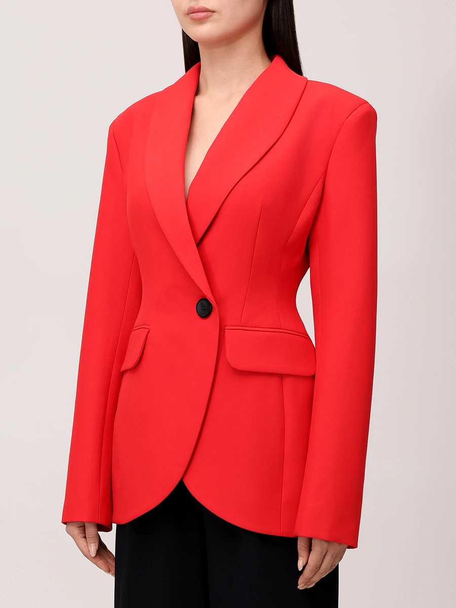 Жакет однотонный