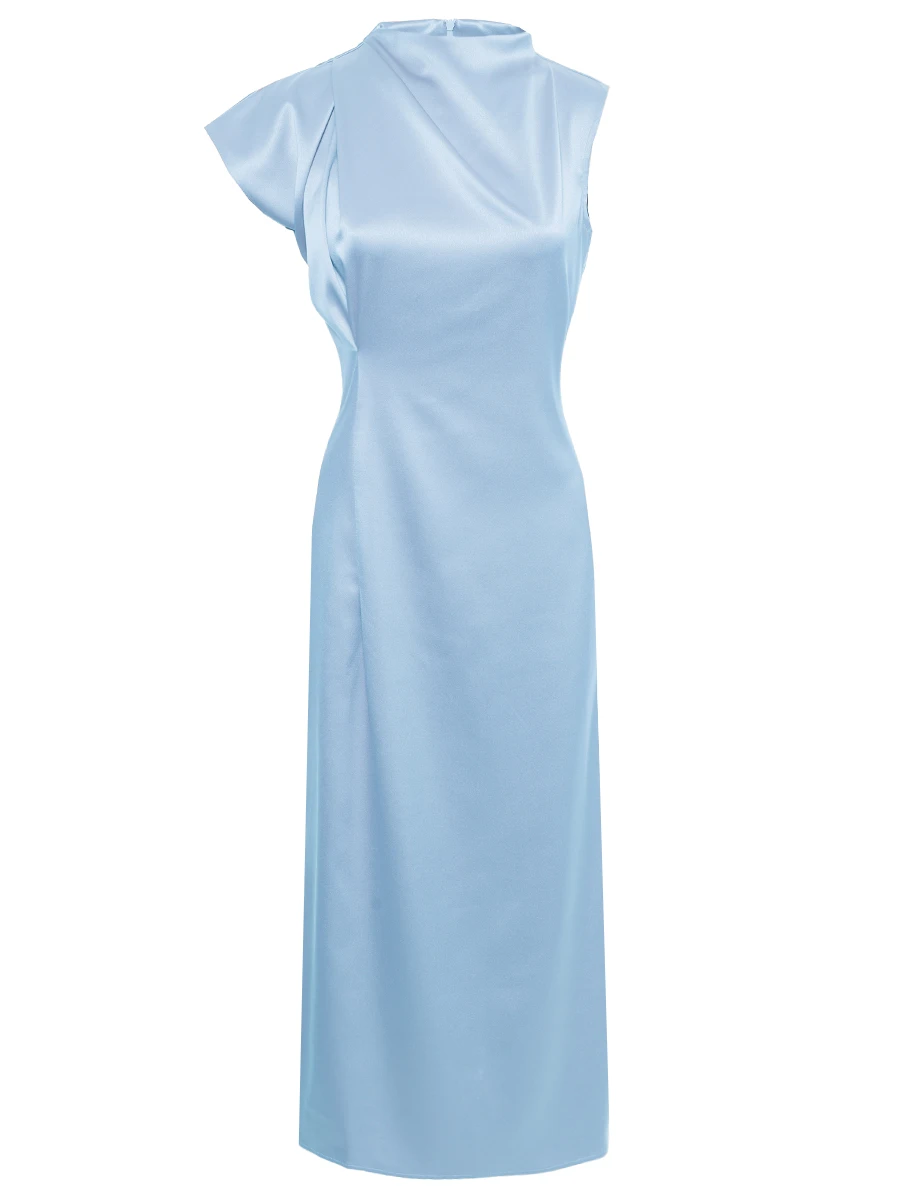 Платье однотонное