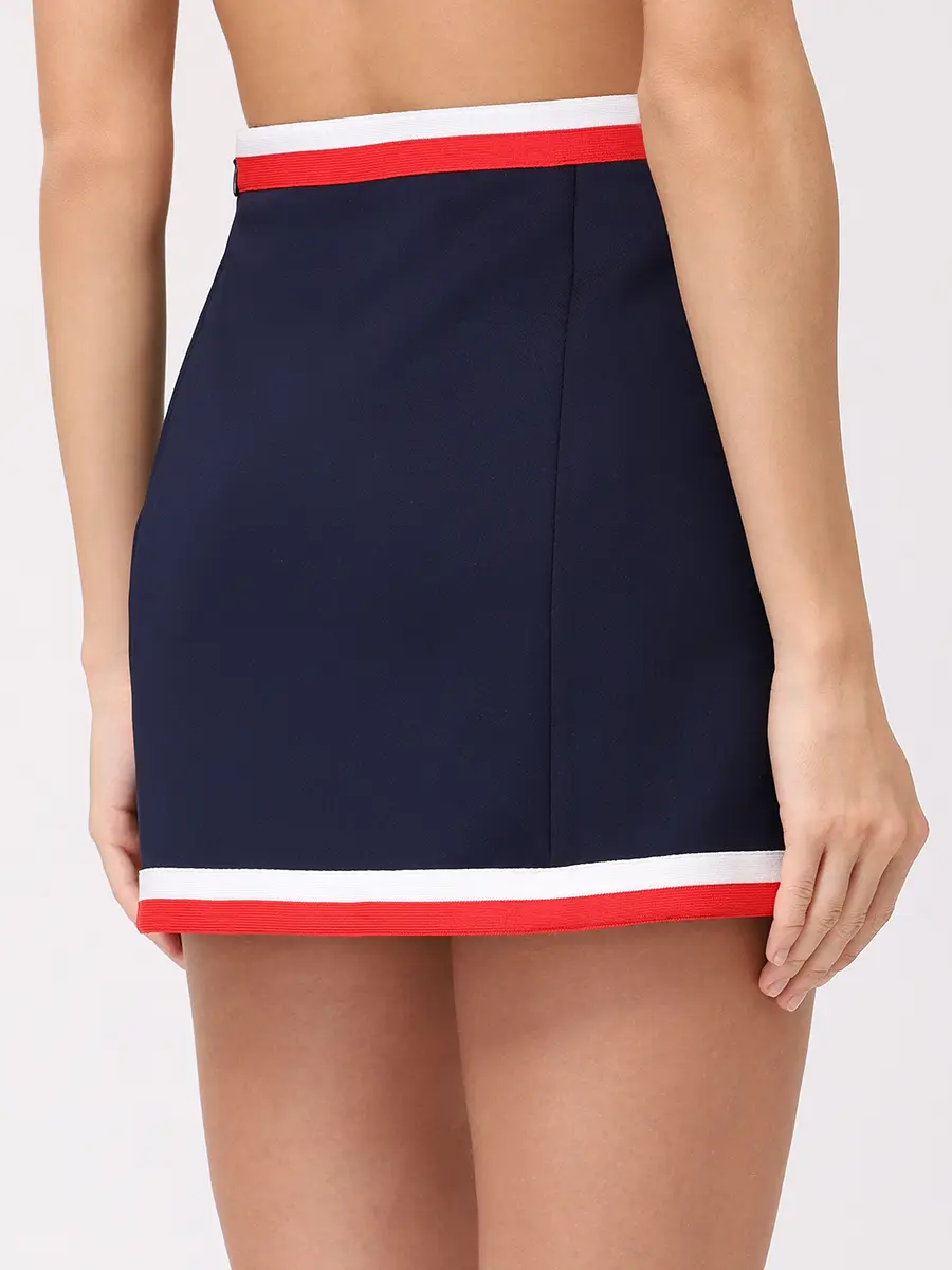 Юбка-шорты однотонная