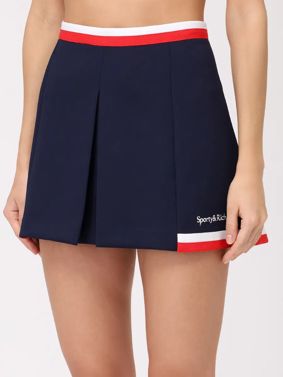 Юбка-шорты однотонная