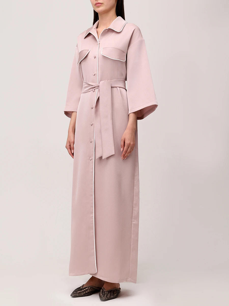 Платье из вискозы и шелка