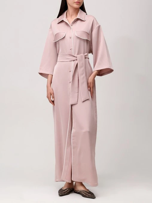 Платье из вискозы и шелка VARDOUI NAZARIAN