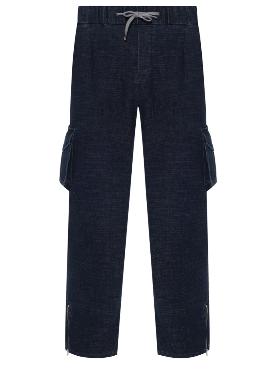 Джинсы-карго хлопковые