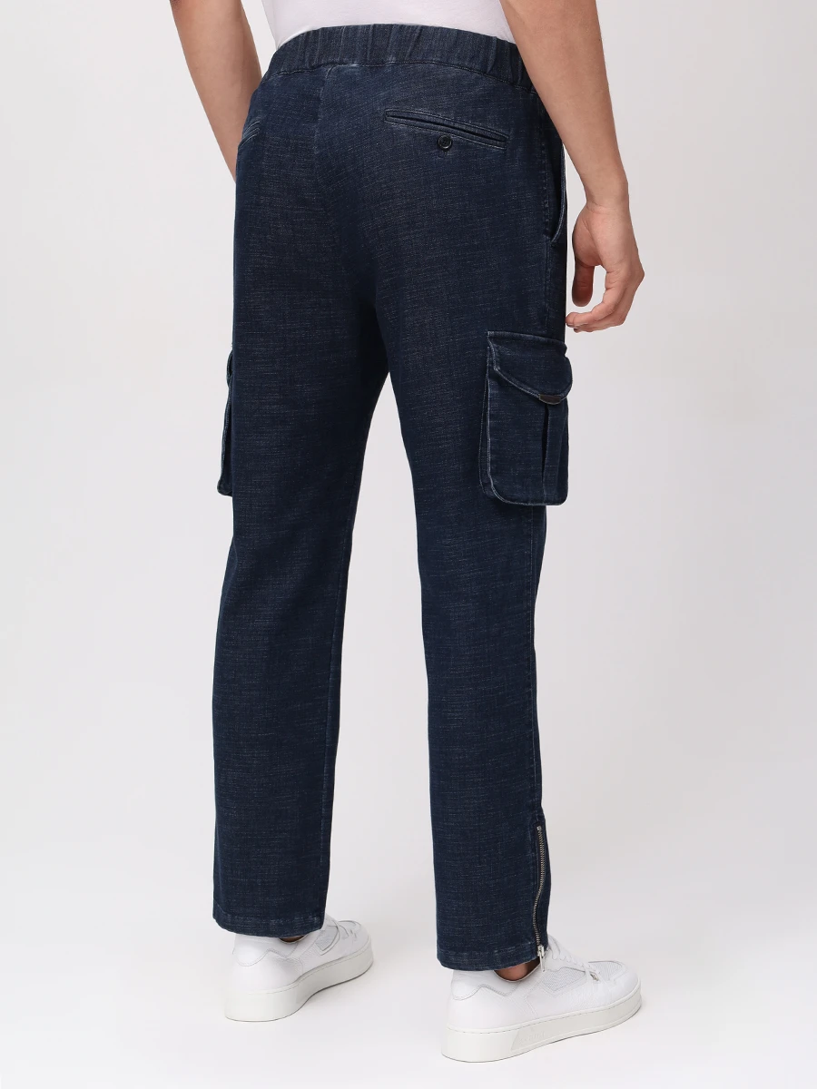 Джинсы-карго хлопковые