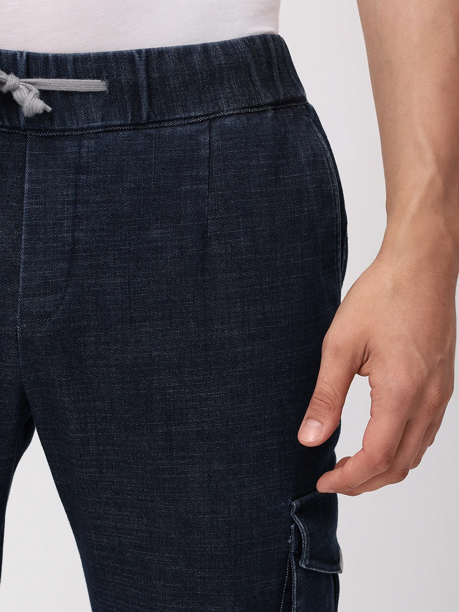 Джинсы-карго хлопковые