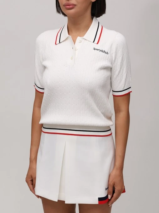 Поло из вискозы SPORTY & RICH