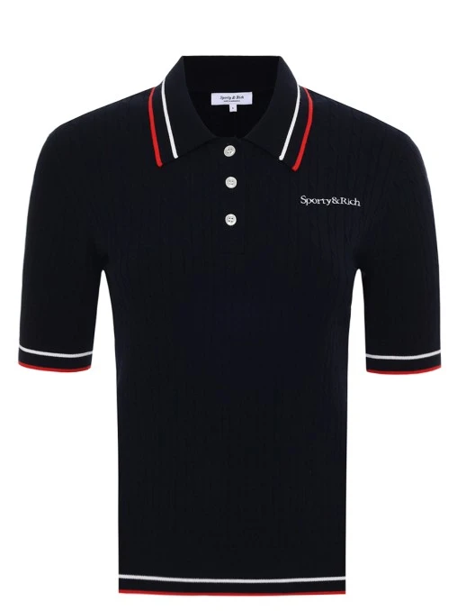 Поло из вискозы SPORTY & RICH