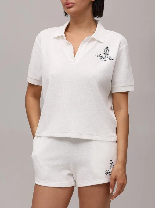 Поло хлопковое SPORTY & RICH