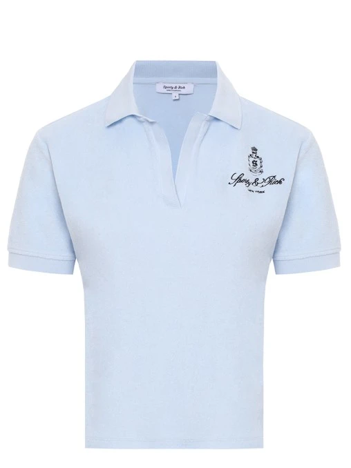 Поло хлопковое SPORTY & RICH