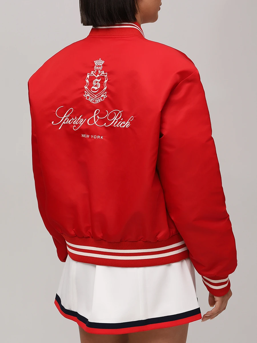 Бомбер с вышивкой