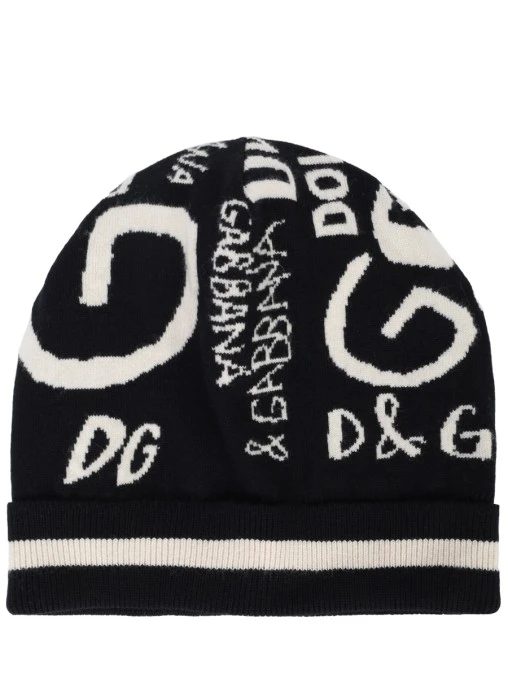 Шапка кашемировая с логотипом DOLCE & GABBANA