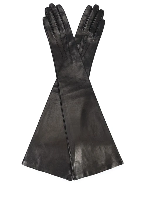 Перчатки кожаные ERMANNO SCERVINO