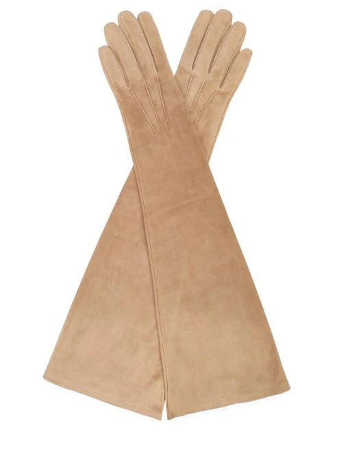 Перчатки замшевые ERMANNO SCERVINO