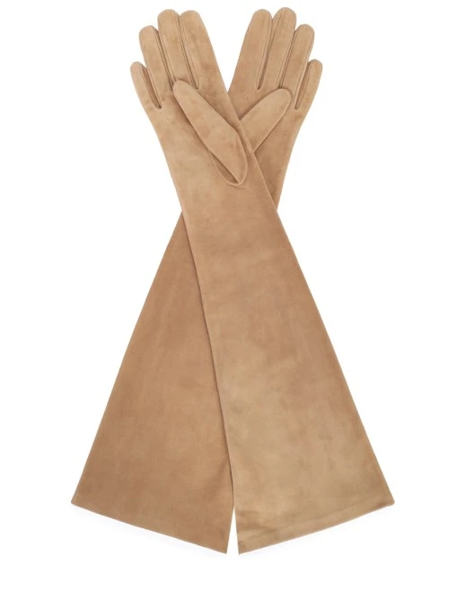 Перчатки замшевые ERMANNO SCERVINO