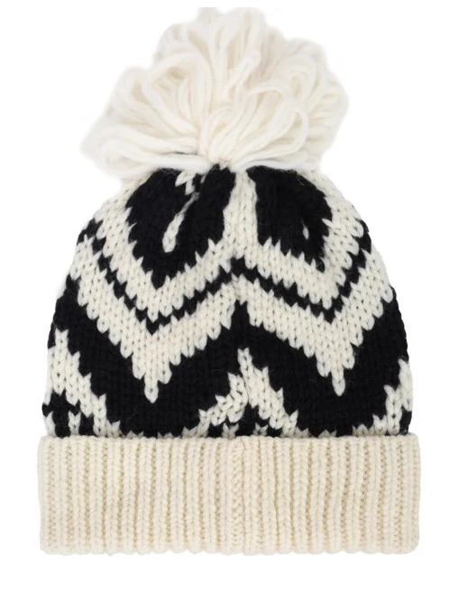 Шапка шерстяная с помпоном MONCLER