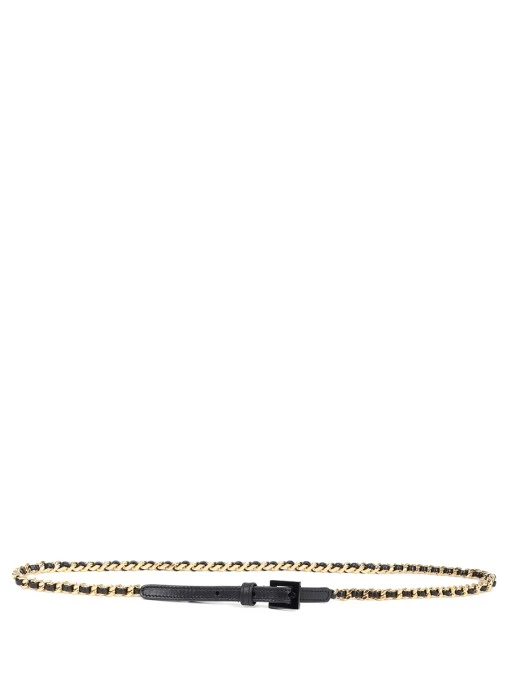 Ремень комбинированный SAINT LAURENT